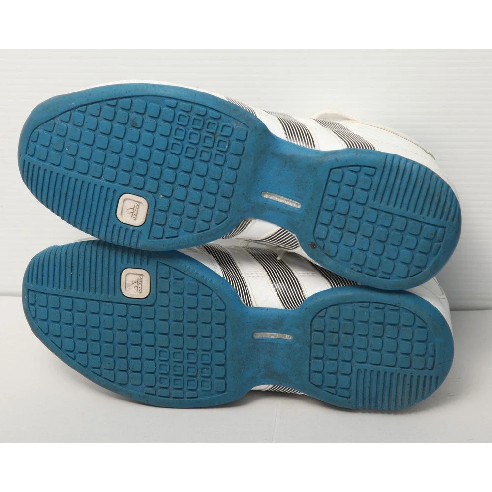 Adidas Commander TD 4 Men's 8.5 White Blue High Top Basketball Shoes